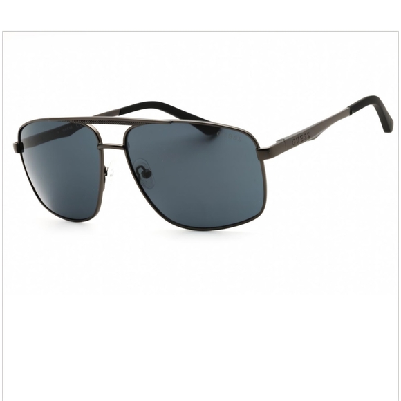 Guess Metal Frame Men Sunglasses With Adjustable Nose Pads And Guess Black Case - Picture 2 of 10